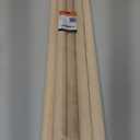 ALBO 1" x 24" Wooden Dowel Rods Set - 5 Pack Birch Natural Heavy Duty Hardwood Craft Sticks Furniture Woodworking Smooth Sanded Finish Railings Supports Decor Crafts Bulk Professional Pack (1" x 24" 5 Pcs)