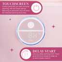 Paris Hilton 20L Luxury Towel Warmer, Built-In Aromatherapy Compartment, Touchscreen Control with Delay Start Timer and Preset Timers, Fits 2 Bath Towels or Throw Blanket, Pink