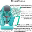 Mambobaby Float with Canopy and Tail New Upgraded Non-Inflatable Baby Pool Float Mambo Float Swim Trainer Solid Infant Swim Float Adjustable Pearl Foam Baby Swim Ring