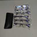 Gaoye 6 pack 2.75 Executive Style Reading Glasses Men - Durable Readers with Blue Light Filtering- Comfortable Fit with TR90 Frames (Black)