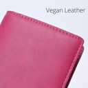 Alldaily Ultra Slim Thin Women Wallet RFID Blocking Credit Card Holder Bifold Long Ladies Billfold (Fuchsia Purple)