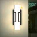Hyunbae Dusk to Dawn Outdoor Lighting Fixtures, Photocell Sensor Modern Outdoor Wall Sconce, Dimmable LED Porch Light, IP65 Waterproof Outside Wall Lights for House Doorway Garage Entryway, 3000K