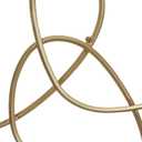CosmoLiving by Cosmopolitan Metal Abstract Home Wall Decor Interlocking Rings Wall Sculpture, Wall Art 43" x 1" x 22", Gold