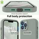 LOVE 3000 Designed for iPhone 13 Pro Max Case, Premium Silicone with [Soft Anti-Scratch Microfiber Lining] Shockproof Protective Phone Case for Men Women Girls 6.7", Calke Green