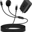 2 in1 Samsung Watch Charger,25W USB C Fast Charger Compatible with Galaxy Watch 8/7/6/6 Classic/5 Pro/5/4 /4 classic/3/Active2/1 and GalaxyS25/24/S23 /S22/21 Note/Z Fold 7(5ft)