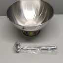 Stainless Steel Silver Bowl, with Ladle, 16"