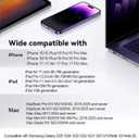 Apple USB-C to HDMI Adapter 4K@60Hz for iPhone 15 16 17 MacBook Pro Air iPad Pro, MFi Certified Type-C Digital AV HDMI 2.0 Cord Compatible with Samsung Galaxy S26/S25, Pixelbook, XPS