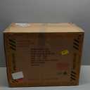 Black Pedestal Side Table 14.56'' Dia, Modern Accent End Table, Fluted Base Design, Minimalist Drink Table for Small Space Living Room, Bedroom