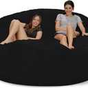 Chill Sack Bean Bag Chair Cover, 8-feet, Microsuede - Black
