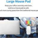 Gaming Mouse Pad, Large Non-Slip Rubber Base Mousepad, Keyboard Mouse Mat, Desk Pad with Stitched Edges, 31.5x11.8inch, Gorgeous Flowers