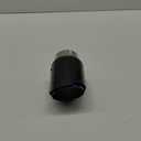 3-Inch Inlet 4-Inch Outlet Car Exhaust Tips Fit for 74-76 mm OD Carbon Fiber Tailpipe Exhaust Pipe Tail Need Height>2.2Inch Widht>4.4 Inch (Burnt)