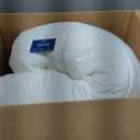 Bedsure Comforter Set King Size - Cotton Fabric with Microfiber Inner Fill, White Soft Bed Set for All Seasons, 3 Pieces, 1 Comforter (104" x 90") and 2 Pillow Cases (20" x 36")