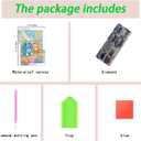 Cat and Dog 5D Diamond Painting Kit for AdultsPixel Style Puppy and Kitten Full Drill DIY Round Gem Art Diamond Art Kits Painting Crafts Ideal for Beginners and Home Wall Decor 12X16inch