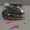 Col Bling Goddess Locs Crochet Hair 18 Inch 8 Packs Faux Locs Crochet Hair for Women Pre Looped Crochet Boho Goddess Faux Locs Crotchet Hair with Curly Ends #1B/Grey