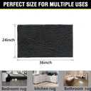 BOANKODU Bathroom Rugs 36x24, Extra Soft Absorbent Chenille Bath Rugs, PVC Backing Quick Dry, Machine Washable Bath Mats for Bathroom Floor, Tub and Shower, Home Decor Accessories,Dark Grey