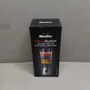 Mueller Smoothie Blender for Smoothies - Personal Blender for Shakes, Frozen Drinks, Baby Food & More, 15oz Travel Cup and Lid, Durable Stainless Steel Blades for Powerful Blending Performance, Black