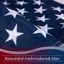 10x15 American Flag for Outside, Heavy Duty Outdoor, All Weather, Embroidered Stars with Brass Grommetss (USA Flag 10X15FT)