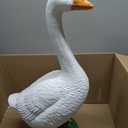 iStatue Porch Goose 23 Inch, Porch Goose Statues Lawn Ornaments, Resin Large Outdoor Garden Decor Farmhouse Patio Yard Entryway Decorative Figurine (Grass Base), Extra Large