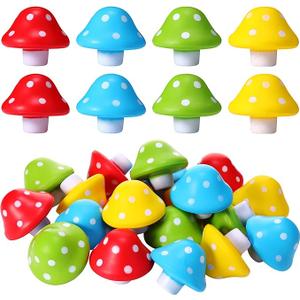 Jerify 20 Pcs Mini Mushroom Stress Balls Toys Mushroom Party Favors Gifts 1.57 Inch PU Foam Stretchy Stress Relief Fidget Toys Bulk for Adults Anxiety Relaxing (Bright Colors)
