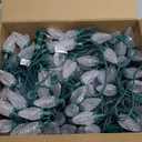 100 Feet C9 Christmas String Lights, Waterproof Commercia Led Outdoor Christmas Lights with 100 Strawberry C9 Bulbs, Extendable UL Certified for Party Holiday Wedding Indoor Outdoor Xmas Decor (C9 Pure White)