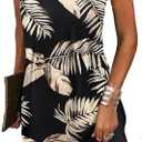 BIRW Summer Dresses for Women 2026 Casual Floral Halter Neck A-line Beach Vacation Sundresses S