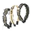 Pearl Hairband for Women, Fashion Decorative Headband with Jeweled Designer Beads, 1 Pack