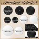 Blulu 9 Pcs Black Mirror Wall Decor Metal Round Home Art Decor Decorative Modern Circle Mirror Wall Art Sculpture Hanging Decorations for Home Living Room Office