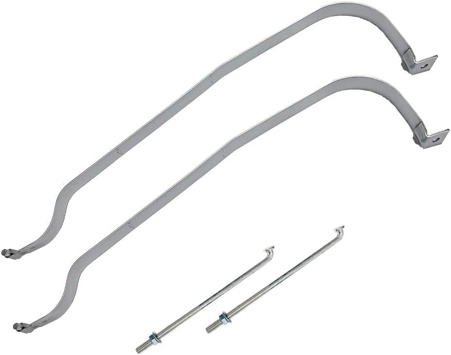 2PCS Fuel Tank Straps 578164 Compatible with 1997-2001 for Jeep Cherokee 2.5L 4.0L Replace for 52100009 52100009AB 52100009AC Gray Color Fuel Tank Strap