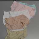 Adorel Teen Girls Underwear Seamless Panties Solid Color Pack of 6 Macaron Color 12-14 Years (Manufacturer Size L)
