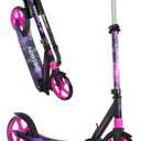 BELEEV V5 Scooters for Kids 6 Years and up, Folding Kick Scooter 2 Wheel for Adults Teens, 4 Adjustable Handlebar, 200mm Big Wheels, Lightweight Sports Commuter Scooter, Sturdy Frame, up to 220lbs (Purple)