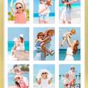 decorUhome 14x20 Picture Frames Collage Wall Decor, Display 9Pcs 4x6 Photos with Mat or 1Pcs 14x20 Unmatted, 9 4x6 Collage Picture Frames for Wall Mounting, Gold