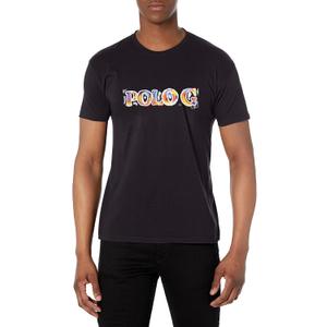 Unisex-Adult Standard Multi Colored Painted Tee (Black, XXL)