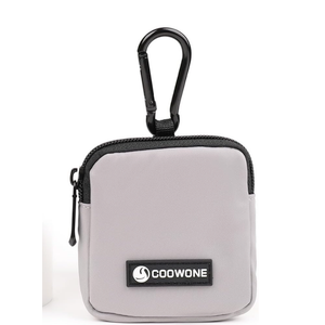 Dog Treat Pouch  Waterproof Small Dog Treat Bag for Leash, Hands Free Dog Walking Bag with Carabiner, Dog Poop Bag Holder for Pet Puppy Travel or Outdoor Use, Zipper Closure to Avoid Spilling Grey