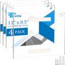 EHWINE 3 Pack 8.5 x 11 Wall Mount Acrylic Sign Holder, Wall Signs Photo Menu Flyer Display Holders, Plastic Clear Acrylic Wall Frames for Office Home Hotel Business Store (with Adhesive Tape)
