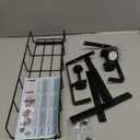 15.7 Under Desk Cable Management Tray, No Drill Steel Cable Tray Organizers, Wire Management Tray Cable Rack with Clamp Mount, Metal Under Desk Tray with Wire and Cord Organizer (Black, 1 Pack)