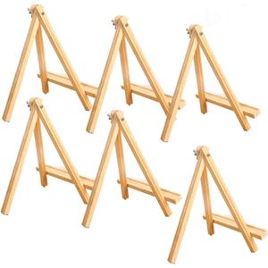 ANDES 9in Wood Tabletop Painting Easels 6 Pack, Arts & Crafts Display Stand
Portable Tripod Small Easels for Kids Adults Students, Ideal for Photo Sign Display & Arts Crafts Projects