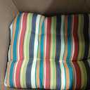 Greendale Home Fashions Outdoor Seat/Back Chair Cushion, Set of 2, Adobe Stripe 2 Count
