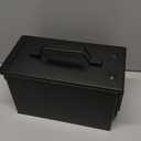 GUGULUZA Metal Ammo Can 30/50 Cal, Lockable Bullet Storage Case, Waterproof & Airtight Containers Box with Flip Top for Long-Term Storage Shotgun, Rifles, Pistols Ammunition