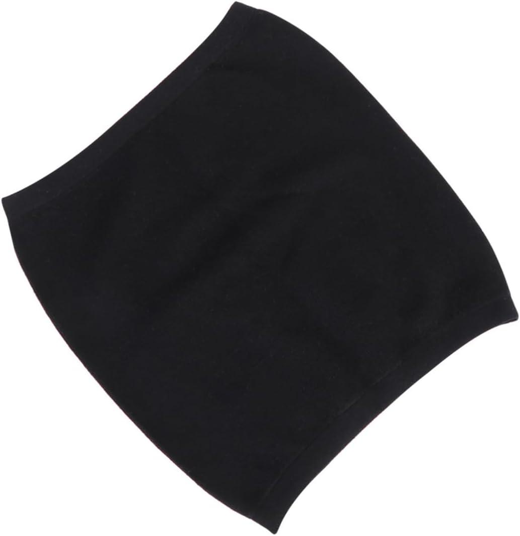 Sosoport 1Pc Warm Wool Waist Support Belt for Stomach Abdomen Stretchy Tight Fitting Waistband Protector Black S for Comfort Warmth