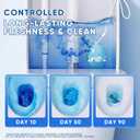 Automatic Toilet Bowl Cleaner Tablets, Long-Lasting Toilet Bowl Cleaner, Bathroom Toilet Tank Cleaner (4 Bottles)