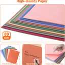 MAXECHO 8.5" x 11" Bulk Colored Copy & Print Paper, 200 Sheets 10 Assorted Colors Printer Paper Computer Paper Suitable for Origami, Crafts, DIY Projects, 80 GSM
