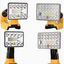25W LED Work Light for Dewalt 20V 60V Battery, Outdoor Flood Light with USBA&USBC 2.1A Fast Charging Ports for Jobsite, Car Repairing, Camping, Emergency
