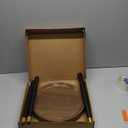 Plant Stand Indoor,Mid Century Walnut Wood Plant Table, Heavy Duty Metal Tall Flower Pot Stand,Modern Round Small Side End Table with Raised Design(12"x17")