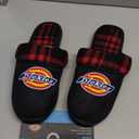 Dickies mens Slide-on Memory Foam Scuff Slipper With Embroidered Logo - Indoor/Outdoor Sole size XL