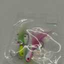 4pcs Fishing Bucktails Jig with Spin Saltwater Hair Jigs Wire Bait Keeper Surf Fishing Lures for Bass Fishing (3/4oz)