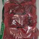 GORGLITTER Women's Ruched Deep V Neck Button Front Smock Lantern Sleeve Crop Top Blouses (Burgundy), Small