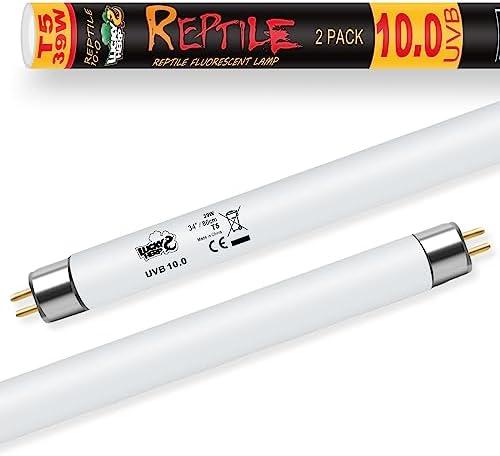 Amazon.com : LUCKY HERP 2 Pack T5 UVB 10.0 Reptile Light 39W, UVA UVB  Lamp Tube, UVB Lighting Bulb for Turtles, Chameleon, Tortoises, Lizard : Pet Supplies