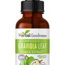 Herbal Goodness Graviola Soursop Leaf Extract | Organic Guanabana Leaves for Cell Support, Immune Boost, and Strong Cell Regeneration | Soursop Bitters USDA Organic Kosher - 1oz
