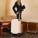 Cosbarn Luggage Sets 5 Piece Suitcases with Wheels, Suitcase Set ABS Hard Case Luggage with TSA Lock Spinner Wheels Durable Travel Luggage
