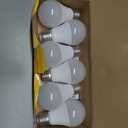 Neporal Full Spectrum Light Bulb, 6000K UV-Free Daylight Sunlight Light Bulbs, 9W (60W Equivalent) LED CRI 90, Flicker-Free, 30,000 Hrs Lifespan, E26/E27 Natural Light Bulb for Home & Office - 6PK (6 Count (Pack of 1), White)